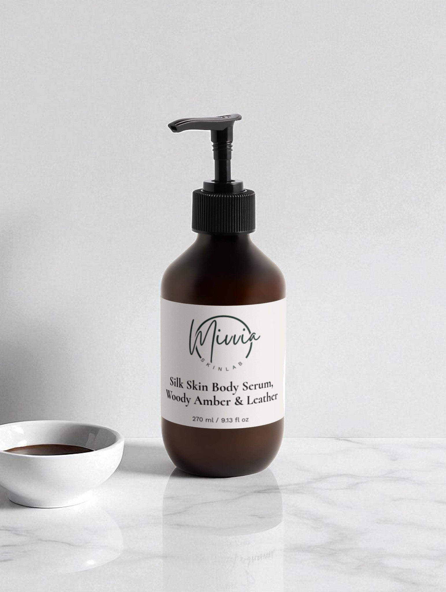 Silk Skin Body Serum, Woody Amber & Leather