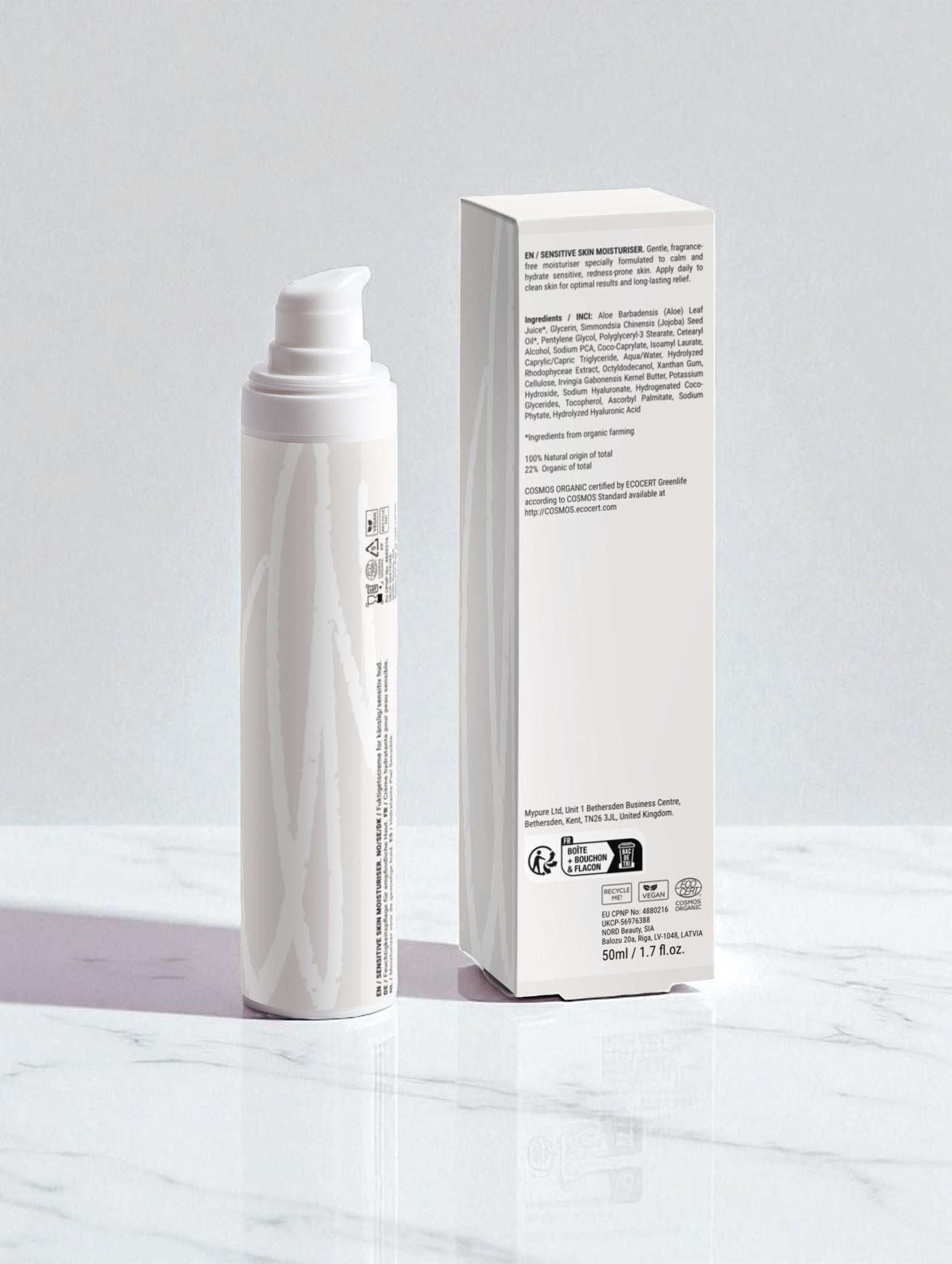 Sensitive Skin Moisturiser, Fragrance Free